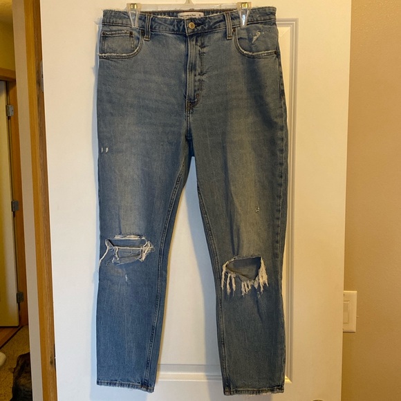 Abercrombie & Fitch Denim - Abercrombie & Fitch The Ankle Straight Ultra High Rise Curve Love Jean 31/12R